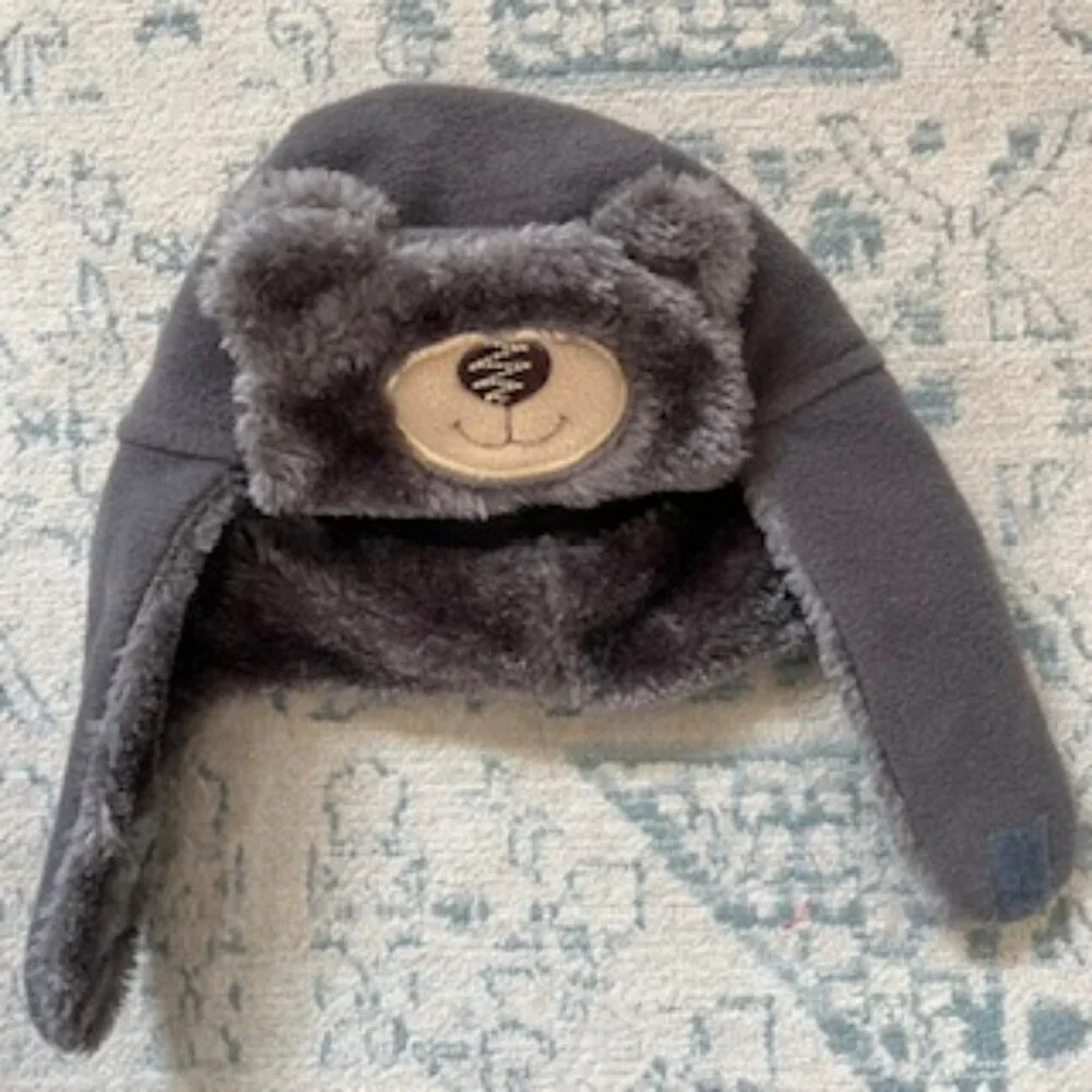 🧡3/15 Teddy Bear Winter Hat Velcro Closure Fits Best for Small Kids